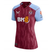 Camisa de Futebol Aston Villa Moussa Diaby #19 Equipamento Principal Mulheres 2023-24 Manga Curta